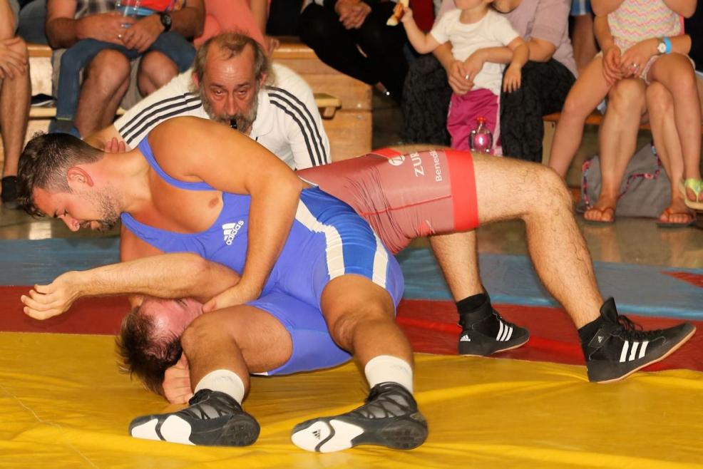 Silvio Bauer bei seinem Schultersieg